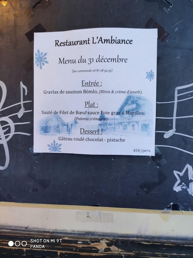 Restaurant L'Ambiance - Menu Image 4